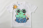 カエルとあじさいとTシャツ