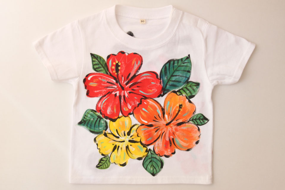 ハイビスカスTシャツ