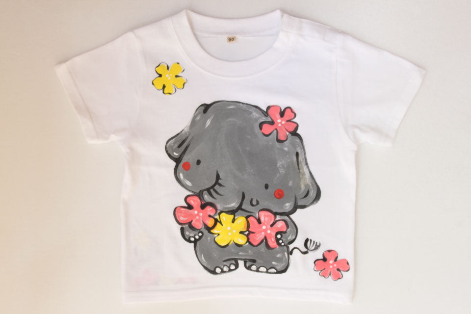 ぞうちゃんとお花Tシャツ