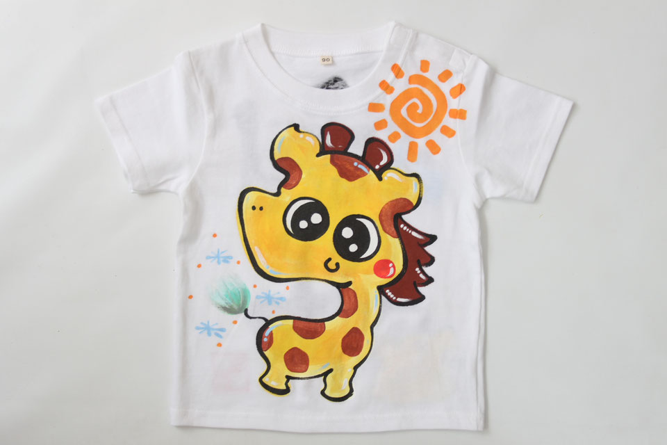ぽかぽかキリンTシャツ