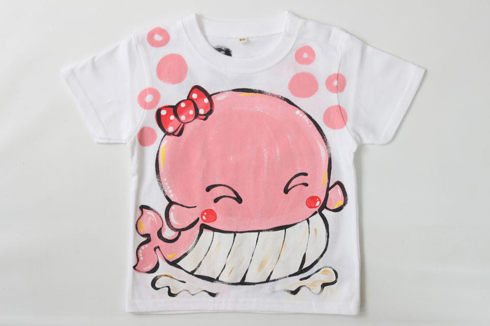 桃色くじらTシャツ