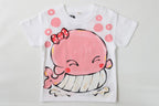 桃色くじらTシャツ