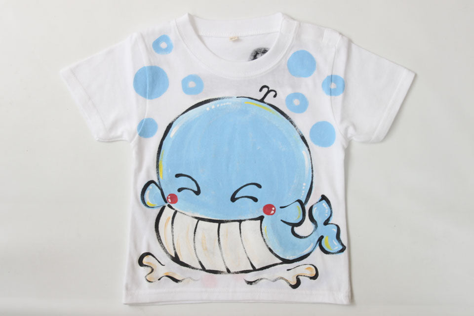 青色くじらTシャツ