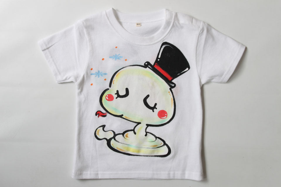 幸運白へびTシャツ
